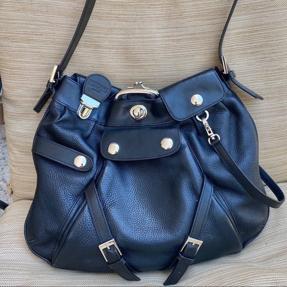 Moschino  leather shoulder bag